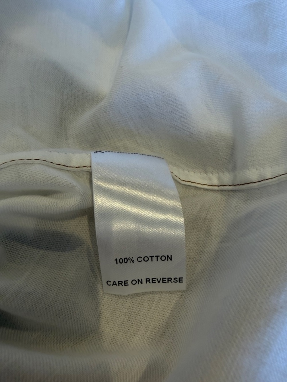 Billy Reid White Banded Collar Button-Up - Picture 6 of 7